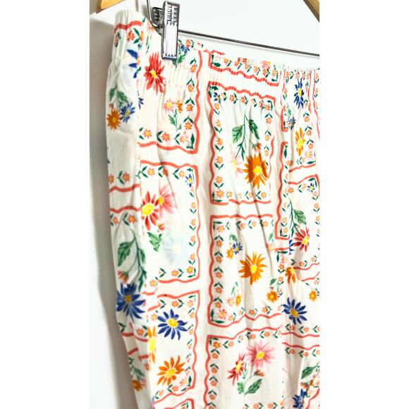 Floral Print Poplin Pajama Pants Old Navy Size XL - Picture 3 of 5